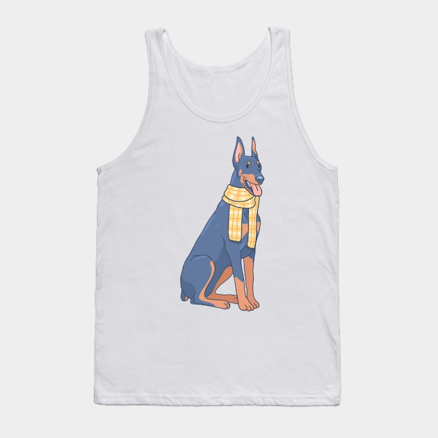 Cozy Doberman Pinscher Tank Top by Csieben